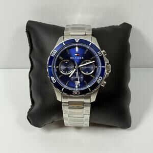 Tommy Hilfiger Jordan 1792094 Chronograph Blue Dial Stainless Steel Men’s Watch